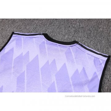 Camiseta de Entrenamiento Real Madrid Sin Mangas 2023-2024 Purpura