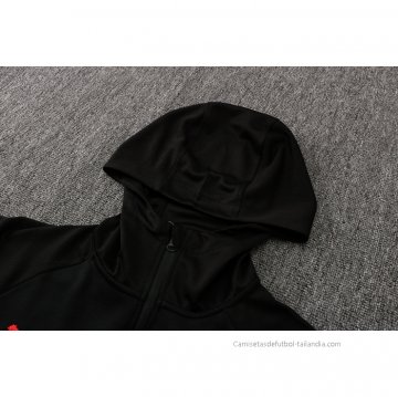 Chandal con Capucha del AC Milan 2021-2022 Negro