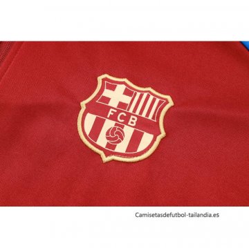 Chandal con Capucha del Barcelona 2024-2025 Rojo