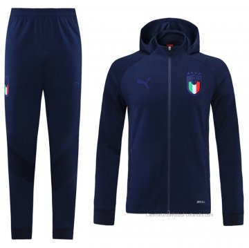 Chandal con Capucha del Italia 2021-2022 Azul Chandal con Capucha del Italia 2021-2022 Azul