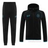 Chandal con Capucha del Napoli 2023-2024 Negro Chandal con Capucha del Napoli 2023-2024 Negro
