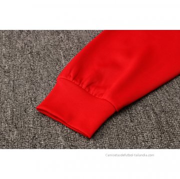 Chandal con Capucha del Paris Saint-Germain 2021-2022 Rojo