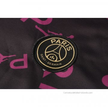 Chandal con Capucha del Paris Saint-Germain Jordan 2021-2022 Purpura