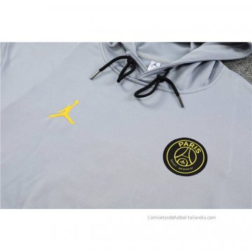 Chandal con Capucha del Paris Saint-Germain Jordan 2023 Gris