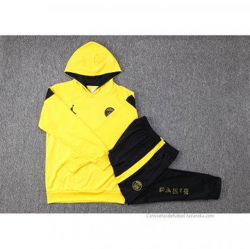 Chandal con Capucha del Paris Saint-Germain Jordan 2023-2024 Amarillo