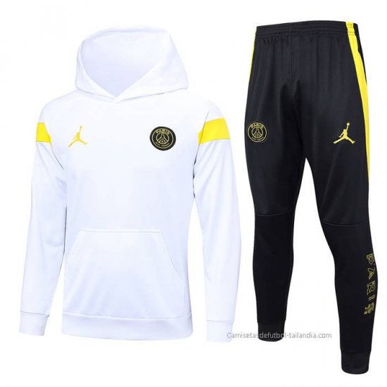 Chandal con Capucha del Paris Saint-Germain Jordan 2023-2024 Blanco - Haga un click en la imagen para cerrar