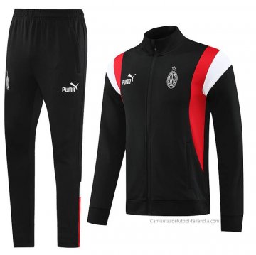 Chandal de Chaqueta del AC Milan Nino 2023-2024 Negro
