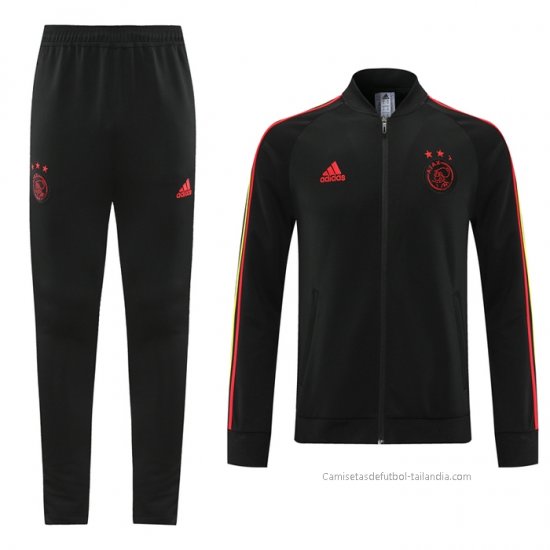 Chandal de Chaqueta del Ajax 2021-2022 Negro - Haga un click en la imagen para cerrar