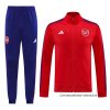 Chandal de Chaqueta del Arsenal 2024-2025 Rojo Chandal de Chaqueta del Arsenal 2024-2025 Rojo