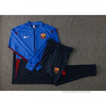 Chandal de Chaqueta del Barcelona 2021-2022 Azul y Rojo