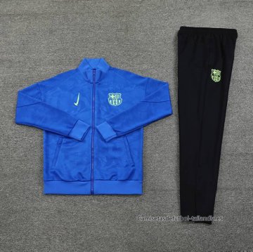 Chandal de Chaqueta del Barcelona 2024-2025 Azul