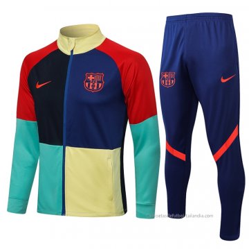 Chandal de Chaqueta del Barcelona 2021-2022 Azul y Rojo Chandal de Chaqueta del Barcelona 2021-2022 Azul y Rojo