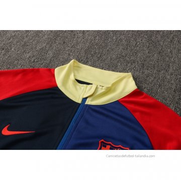 Chandal de Chaqueta del Barcelona 2021-2022 Azul y Rojo