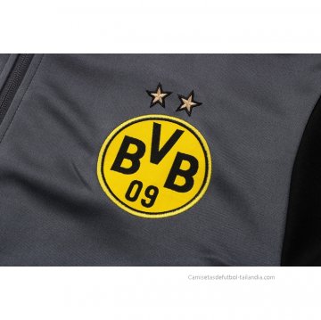 Chandal de Chaqueta del Borussia Dortmund 2021-2022 Gris