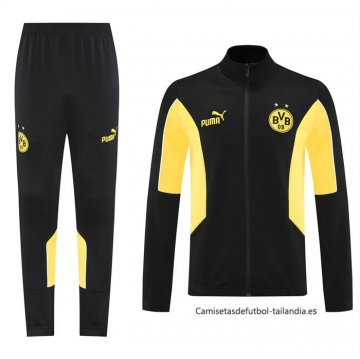 Chandal de Chaqueta del Borussia Dortmund Nino 2025-2026 Negro Chandal de Chaqueta del Borussia Dortmund Nino 2025-2026 Negro