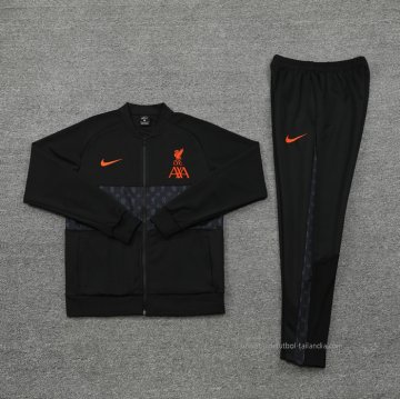 Chandal de Chaqueta del Liverpool 2021-2022 Negro y Gris