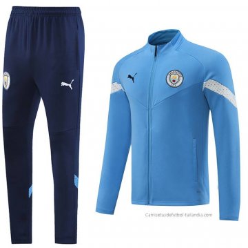 Chandal de Chaqueta del Manchester City 2022-2023 Azul