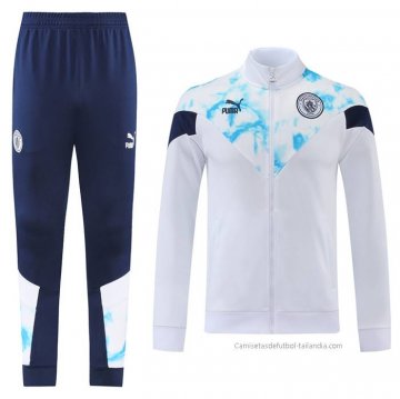 Chandal de Chaqueta del Manchester City 2022-2023 Blanco Chandal de Chaqueta del Manchester City 2022-2023 Blanco