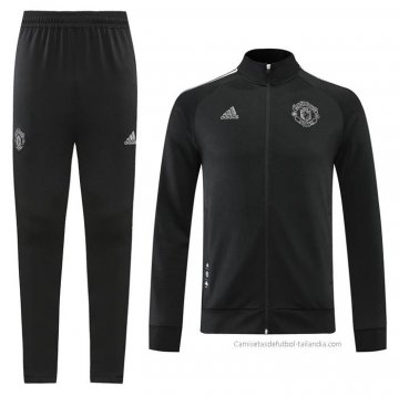 Chandal de Chaqueta del Manchester United 2022-2023 Negro Chandal de Chaqueta del Manchester United 2022-2023 Negro