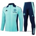 Chandal de Chaqueta del Manchester United Nino 2024-2025 Verde
