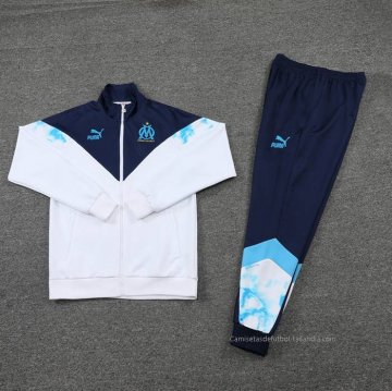 Chandal de Chaqueta del Olympique Marsella 2022-2023 Blanco