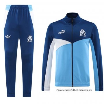 Chandal de Chaqueta del Olympique Marsella 2024-2025 Azul Chandal de Chaqueta del Olympique Marsella 2024-2025 Azul