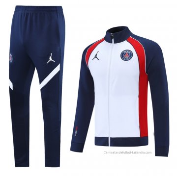 Chandal de Chaqueta del Paris Saint-Germain Jordan 2021-2022 Blanco