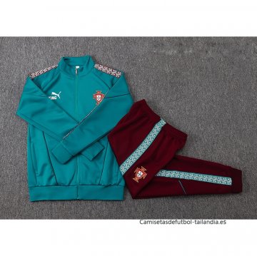 Chandal de Chaqueta del Portugal Nino 2026-2027 Verde