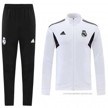 Chandal de Chaqueta del Real Madrid 2022-2023 Blanco Chandal de Chaqueta del Real Madrid 2022-2023 Blanco