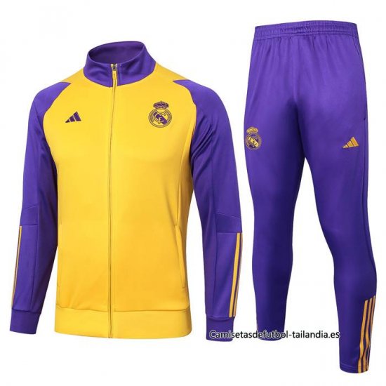 Chandal de Chaqueta del Real Madrid 2023-2024 Amarillo - Haga un click en la imagen para cerrar