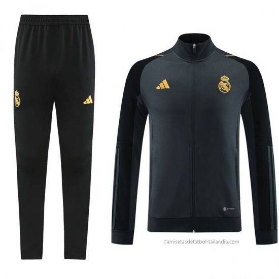 Chandal de Chaqueta del Real Madrid 2023-2024 Gris - Haga un click en la imagen para cerrar