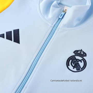 Chandal de Chaqueta del Real Madrid 2024-2025 Azul Claro