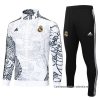 Chandal de Chaqueta del Real Madrid Dragon 2024-2025 Blanco Chandal de Chaqueta del Real Madrid Dragon 2024-2025 Blanco