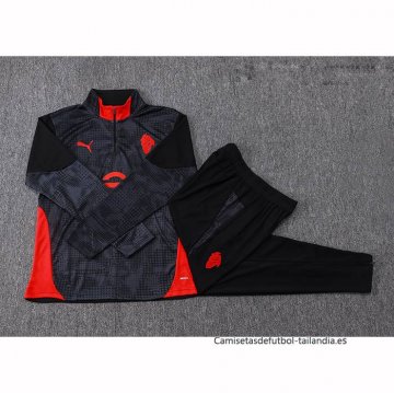 Chandal de Sudadera del AC Milan 2025-2026 Negro