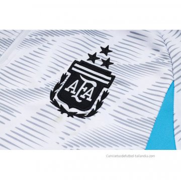 Chandal de Sudadera del Argentina Nino 2023-2024 Blanco