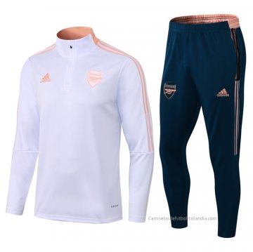 Chandal de Sudadera del Arsenal 2021-2022 Blanco Chandal de Sudadera del Arsenal 2021-2022 Blanco