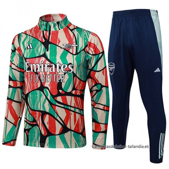 Chandal de Sudadera del Arsenal 2024-2025 Rojo Verde - Haga un click en la imagen para cerrar