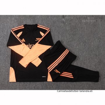 Chandal de Sudadera del Arsenal 2026-2027 Negro Naranja