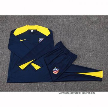 Chandal de Sudadera del Atletico Madrid Nino 2025-2026 Azul