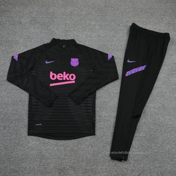 Chandal de Sudadera del Barcelona 2021-2022 Negro