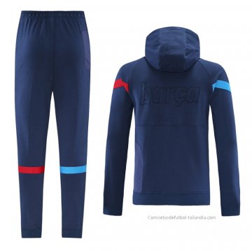 Chandal de Sudadera del Barcelona 2021-2022 Azul Marino