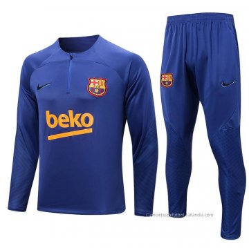 Chandal de Sudadera del Barcelona 2022-2023 Azul Chandal de Sudadera del Barcelona 2022-2023 Azul
