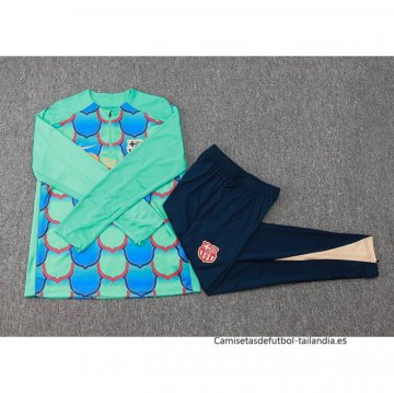 Chandal de Sudadera del Barcelona 2024-2025 Verde