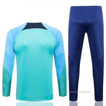 Chandal de Sudadera del Barcelona Nino 2022-2023 Verde