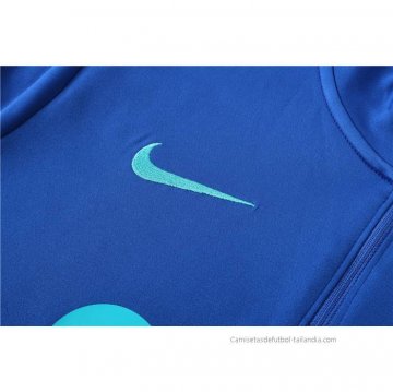 Chandal de Sudadera del Barcelona Nino 2023-2024 Azul