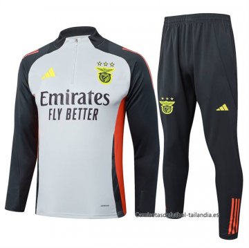 Chandal de Sudadera del Benfica 2024-2025 Gris Chandal de Sudadera del Benfica 2024-2025 Gris