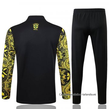 Chandal de Sudadera del Brasil Jesus Nino 2024-2025 Amarillo