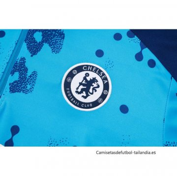 Chandal de Sudadera del Chelsea 2024-2025 Azul Claro