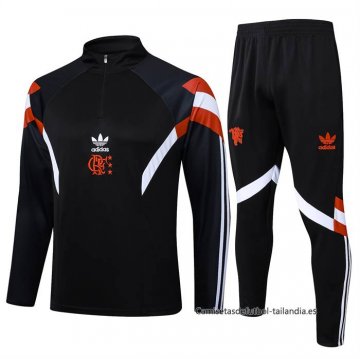 Chandal de Sudadera del Flamengo 2024-2025 Negro Chandal de Sudadera del Flamengo 2024-2025 Negro
