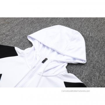 Chandal de Sudadera del Juventus Nino 2023-2024 Blanco y Negro